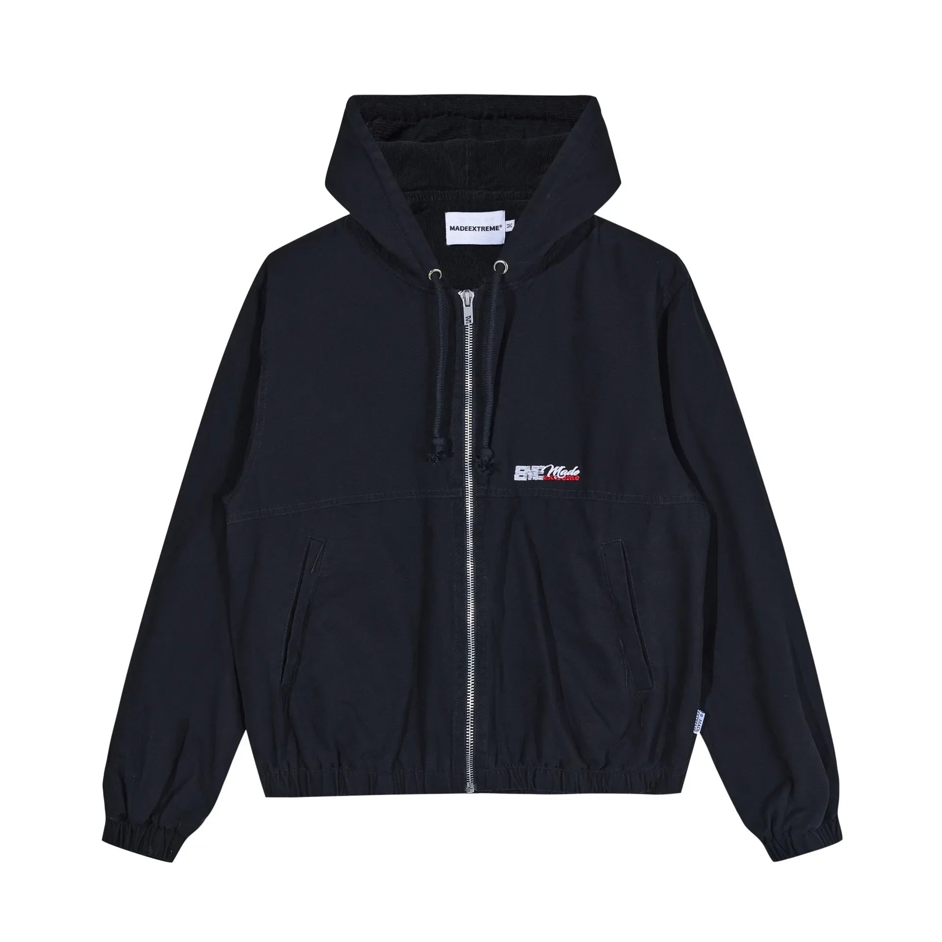 Y2K Full Zip Up Hooded Denim Jacket