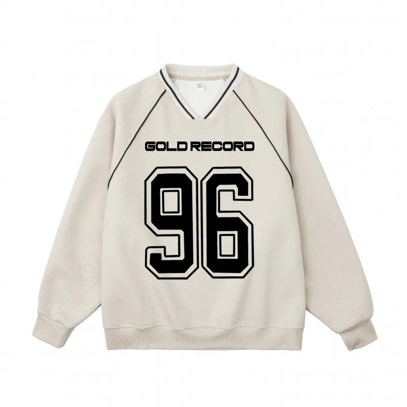 Y2K Gold Record Sports Sweatshirt