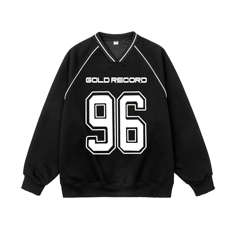 Y2K Gold Record Sports Sweatshirt