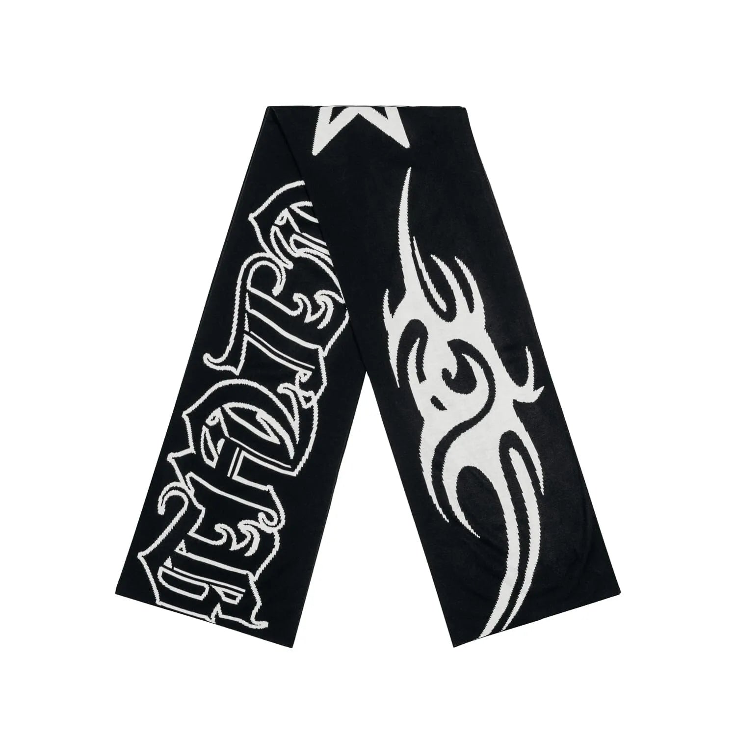 Y2K Gothic 'Satan Club' Graphic Scarf