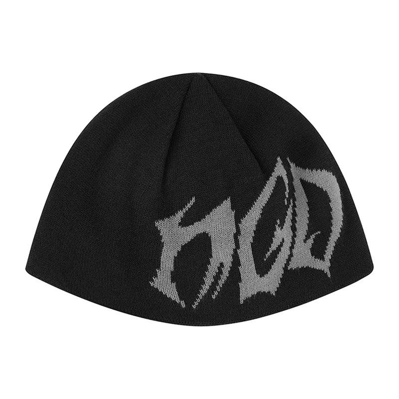 Y2K Graffiti Tag Graphic Beanie
