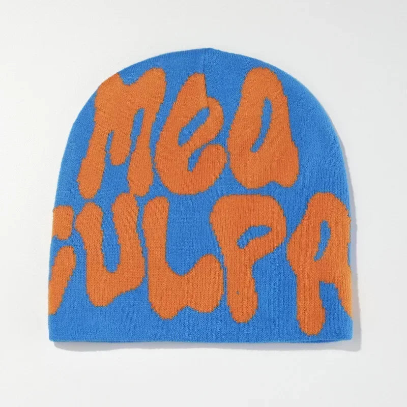 Y2K Graphic Coloured Beanie