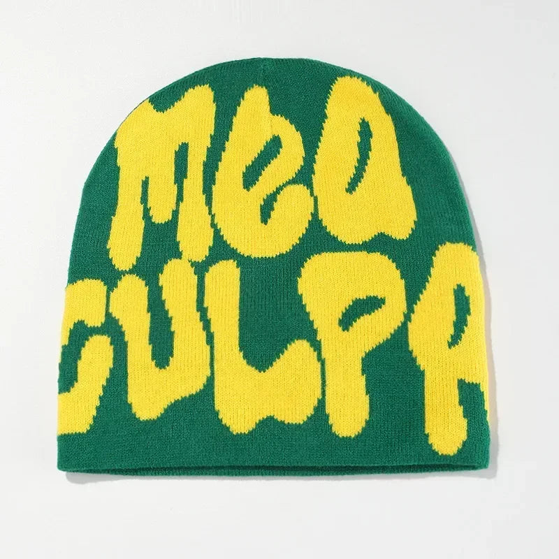 Y2K Graphic Coloured Beanie