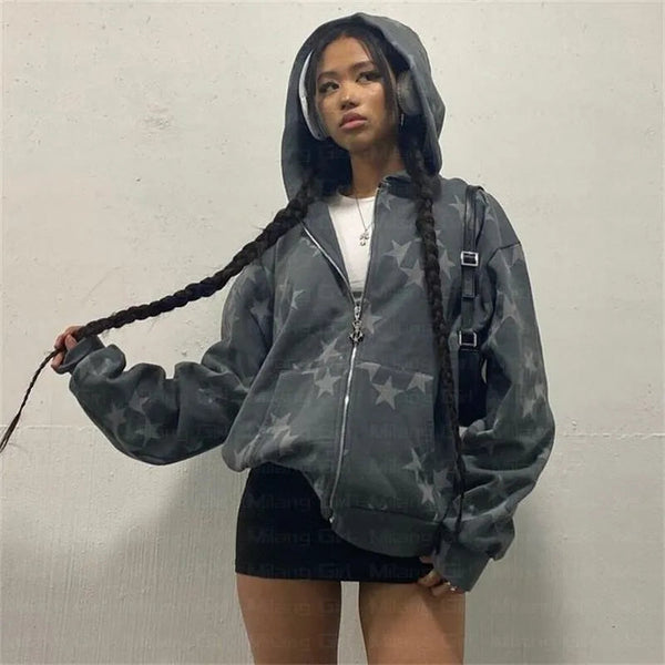 Y2K-Grunge-Star-Zip-Up-