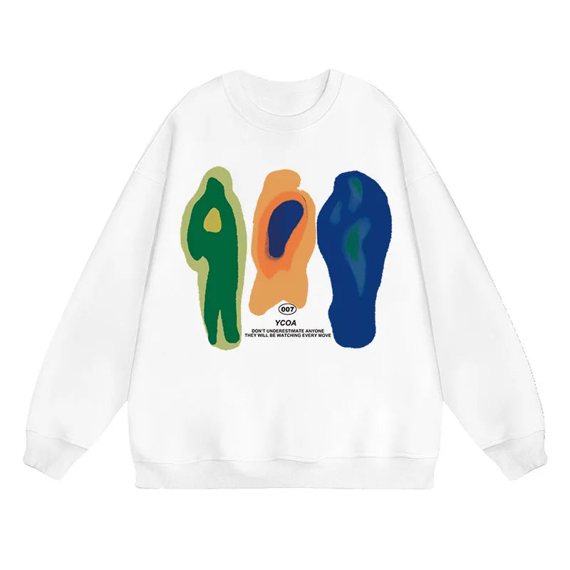 Y2K Heat Print Graphic Hooded Sweatshirt