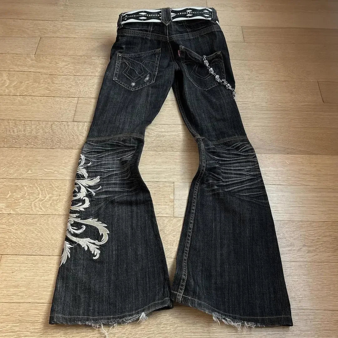 archive grunge diesel flare denim pants archive grunge diesel flare denim pants