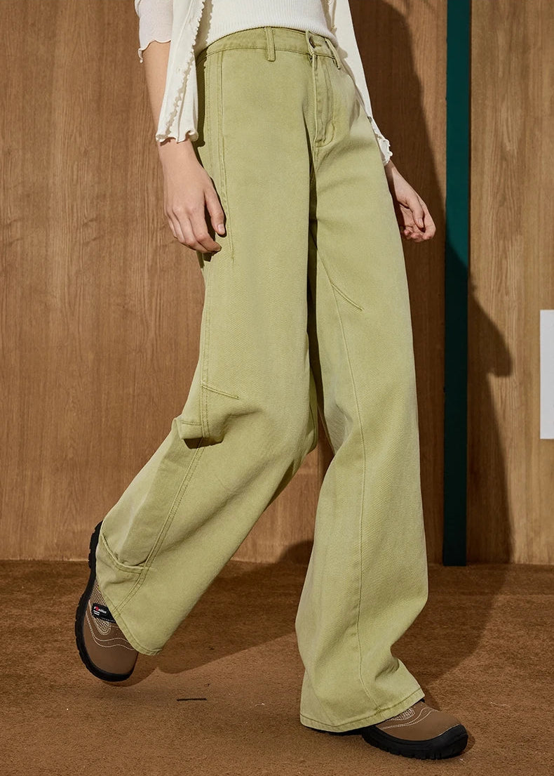 Y2K High Waist Wide Leg Boyfriend Fit Jeans