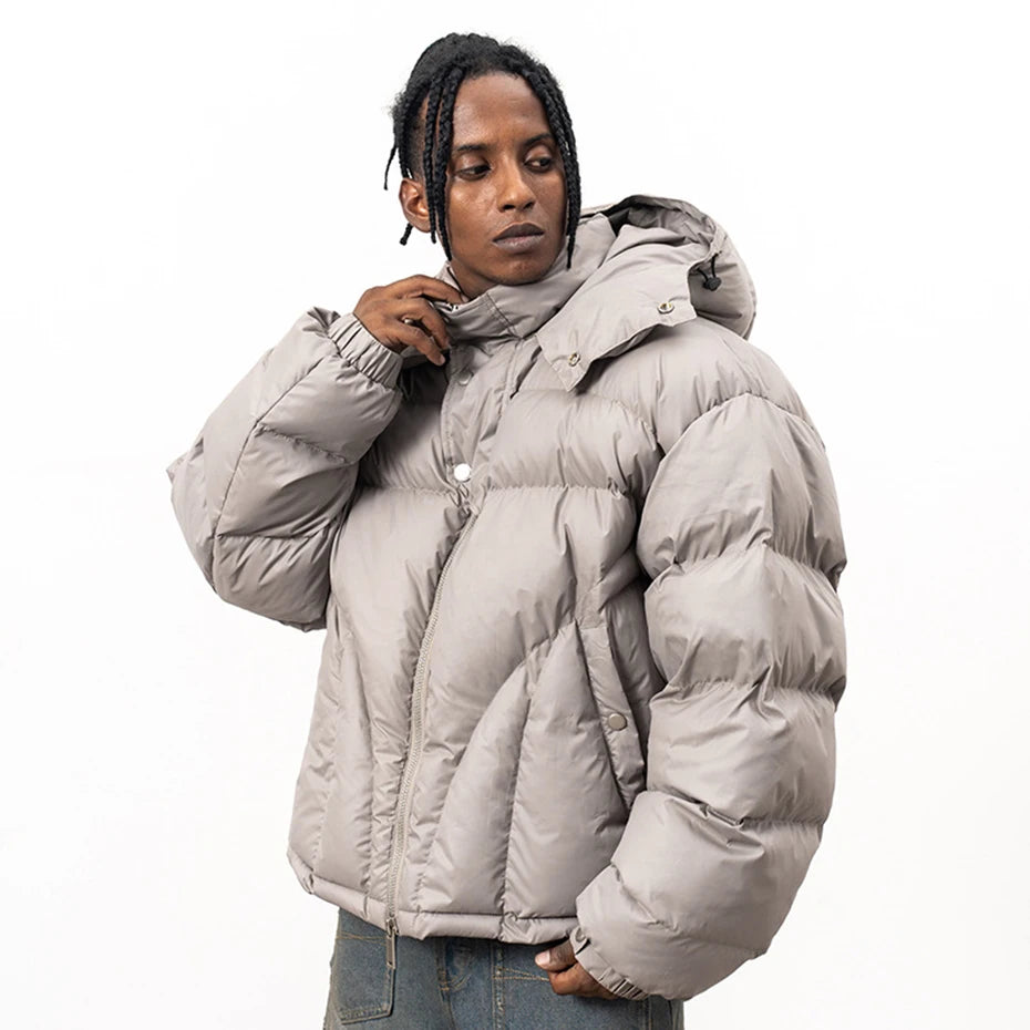 Y2K Hoodie Puffer Jacket Coat