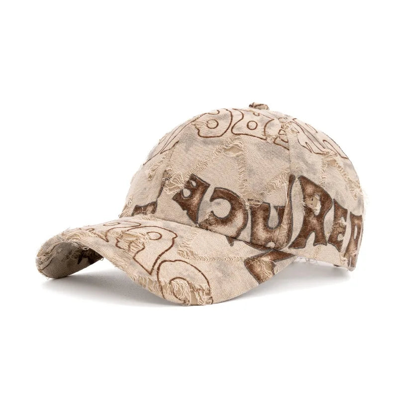 Y2K Jumble Letter Baseball Cap