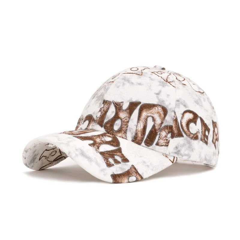 Y2K Jumble Letter Baseball Cap