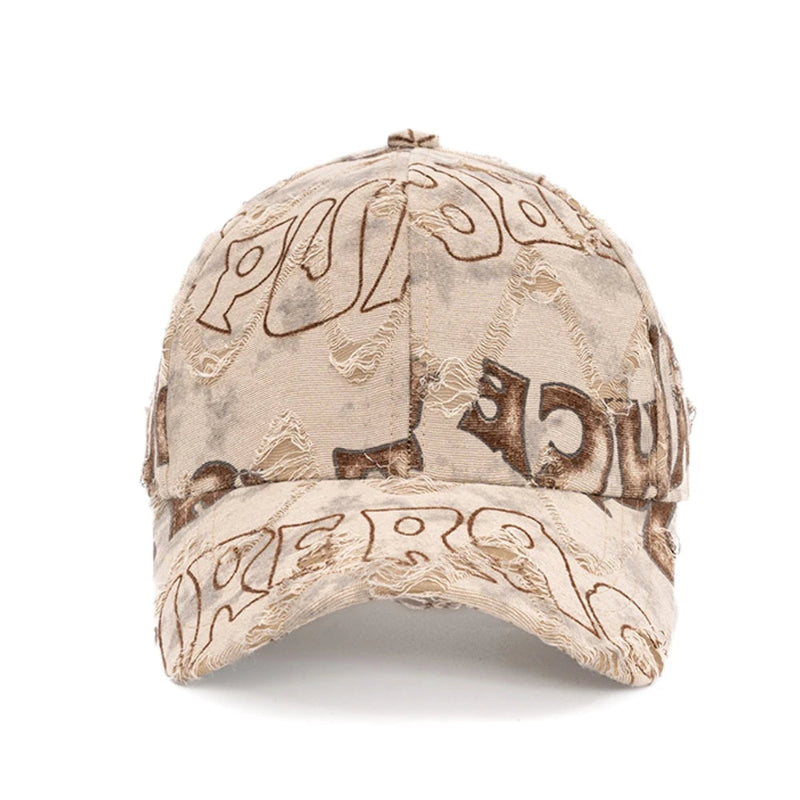 Y2K Jumble Letter Baseball Cap