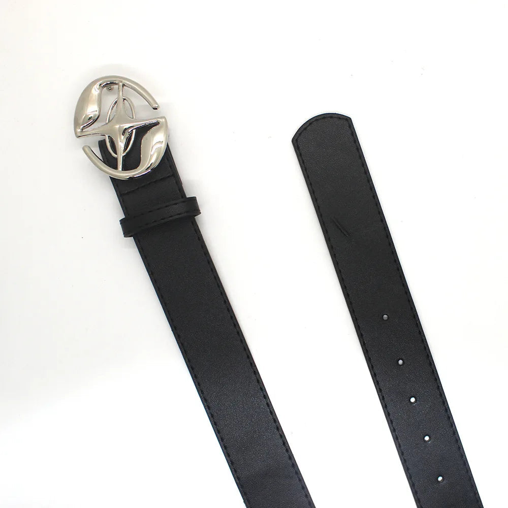 Y2K Korean Cross Punk Buckle Belt