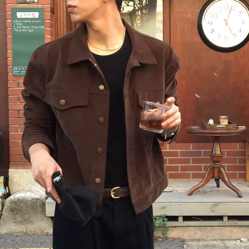 Y2K Lapel Corduroy Jacket