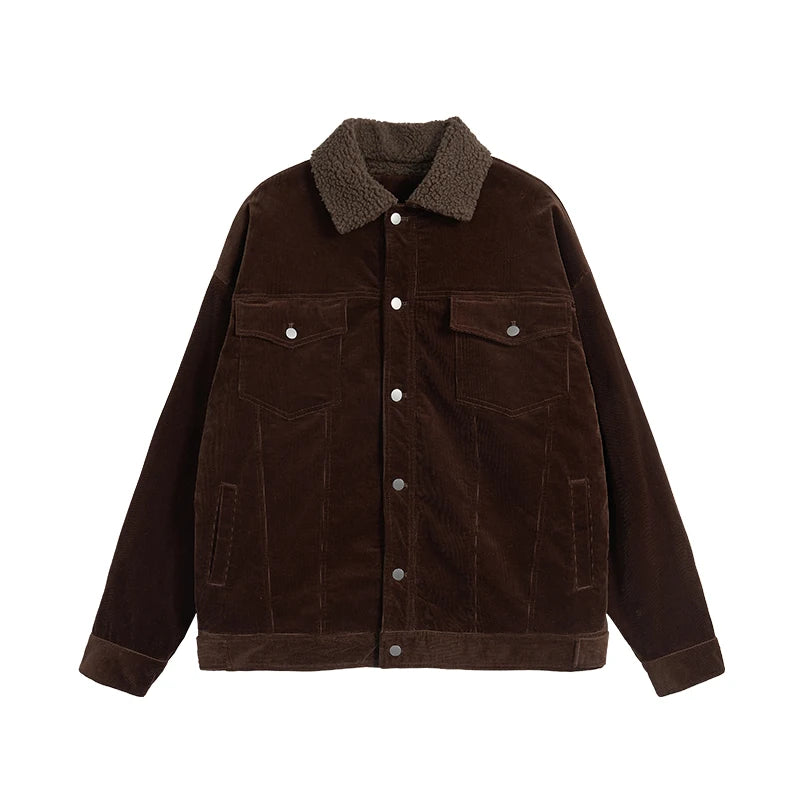 Y2K Lapel Corduroy Jacket
