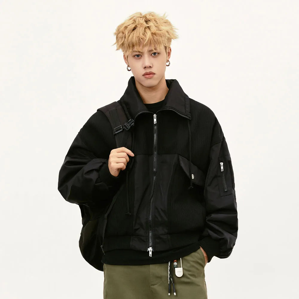 Y2K Large Pocket Bomber Jacket