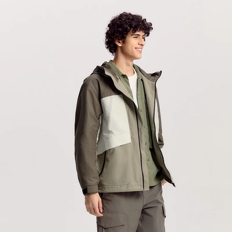 Y2K Layered Windbreaker Jacket