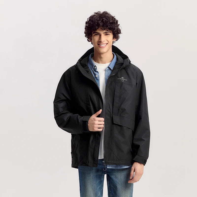 Y2K Layered Windbreaker Jacket