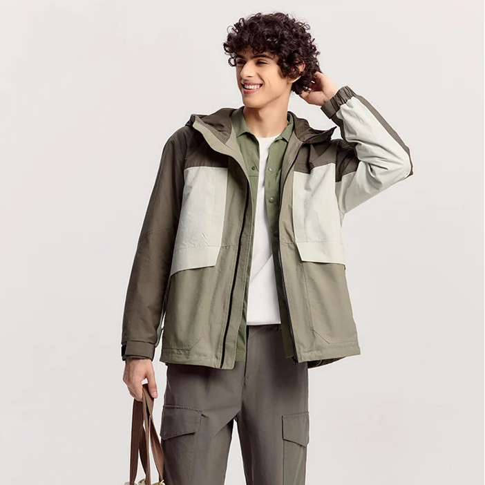 Y2K Layered Windbreaker Jacket