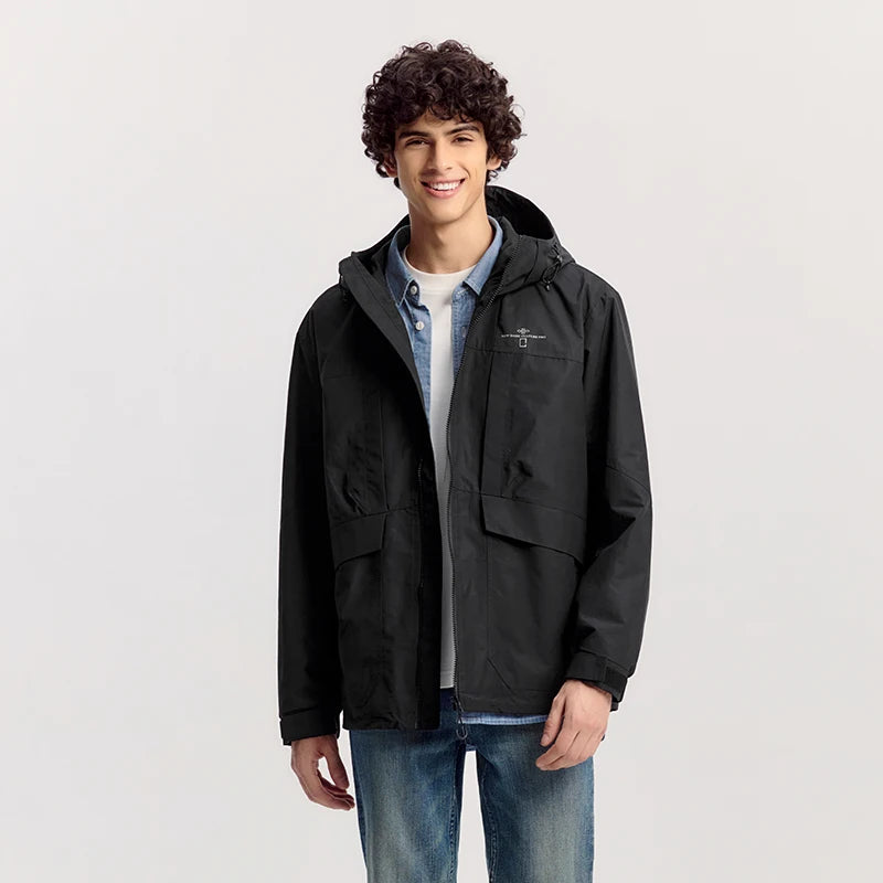 Y2K Layered Windbreaker Jacket