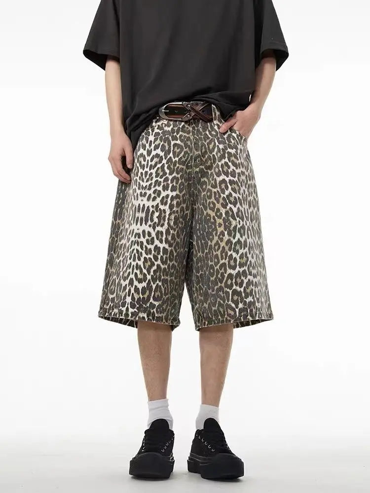 Y2K Leopard Jorts