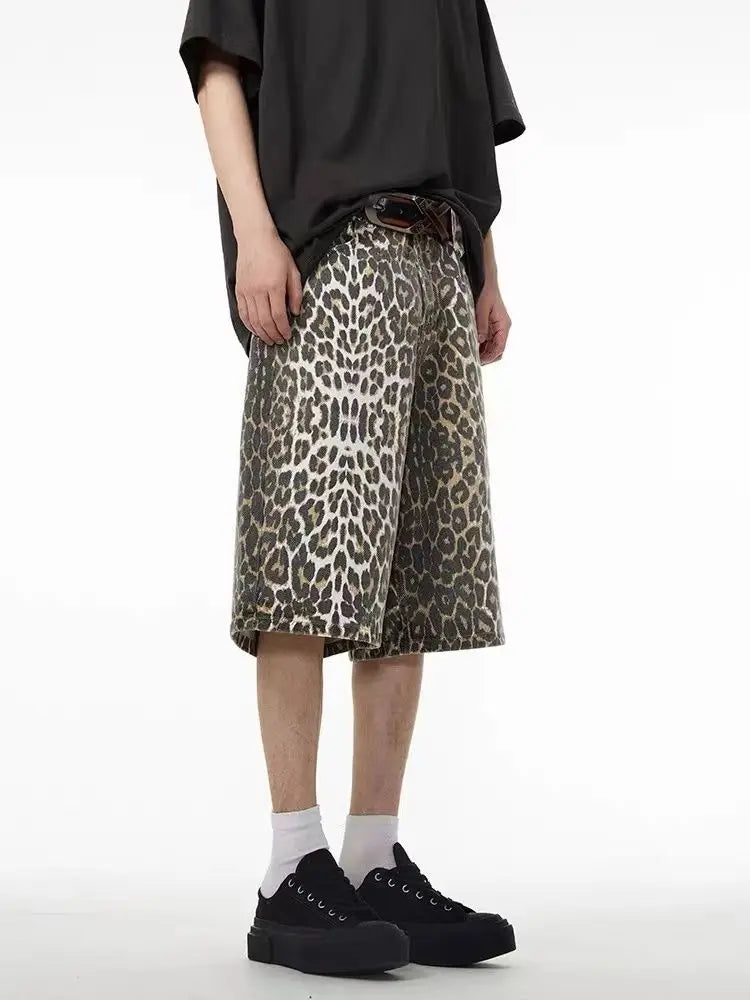 Y2K Leopard Jorts