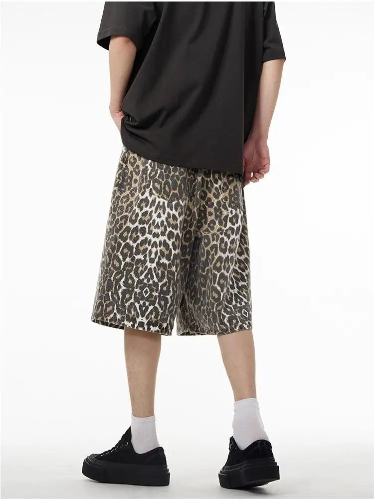 Y2K Leopard Jorts