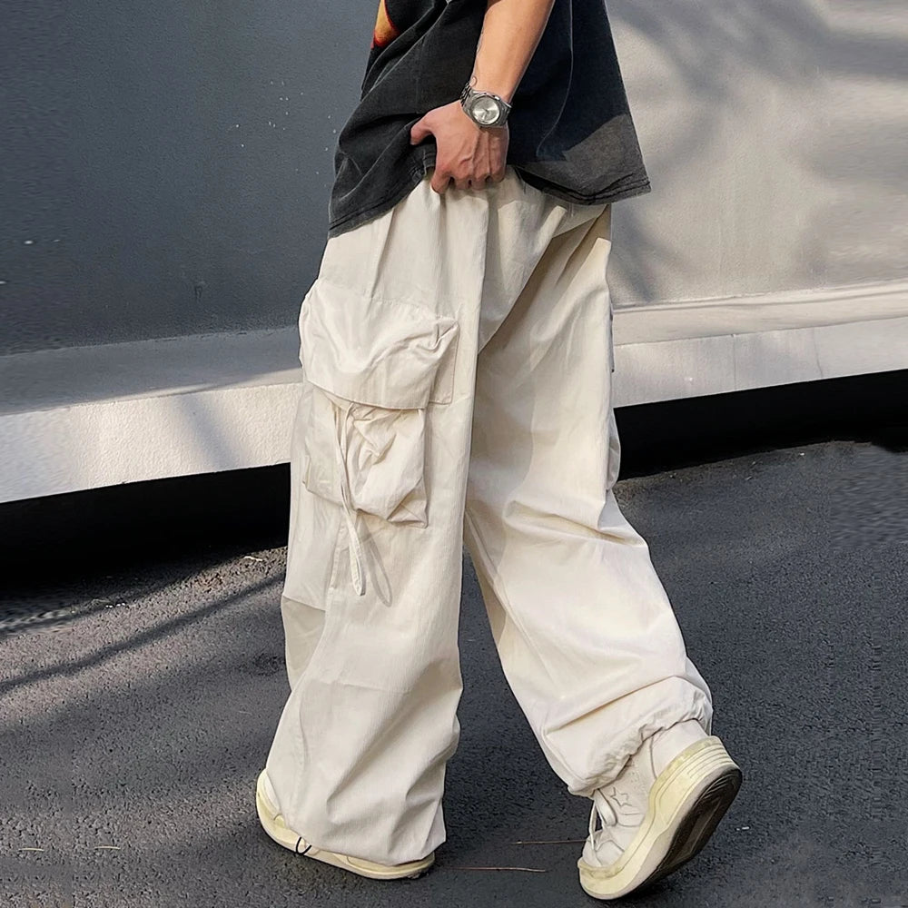 Y2K Lightweight Baggy Cargo Trousers