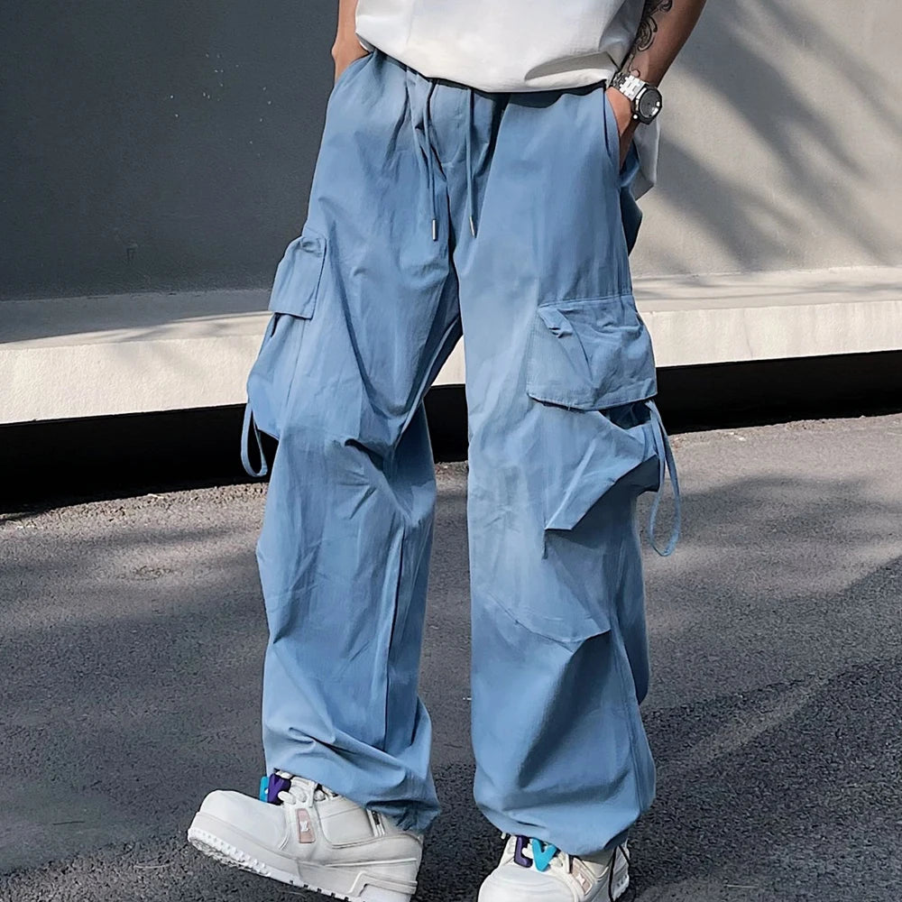 Y2K Lightweight Baggy Cargo Trousers