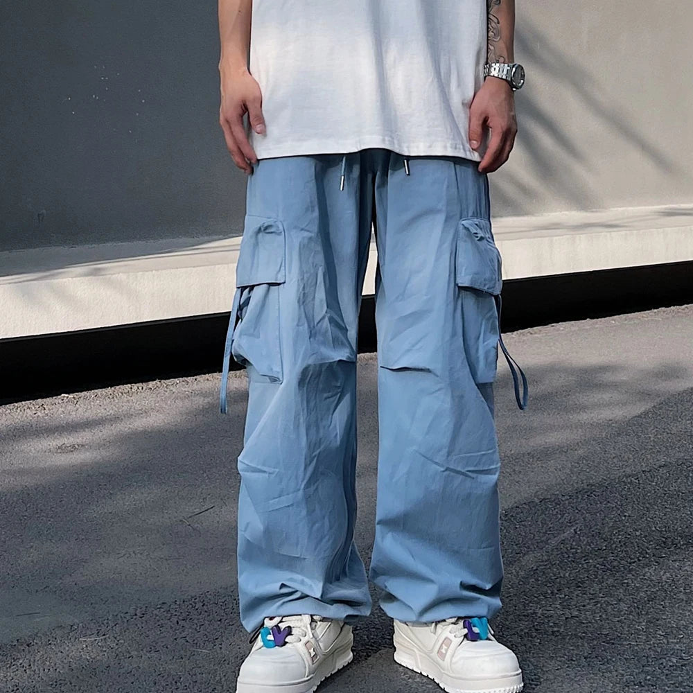 Y2K Lightweight Baggy Cargo Trousers