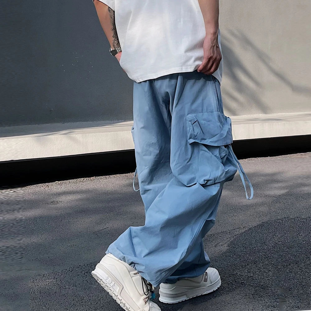 Y2K Lightweight Baggy Cargo Trousers