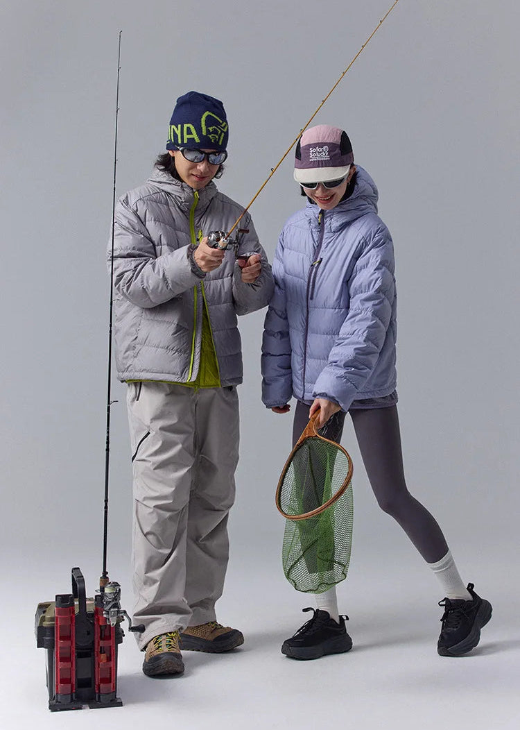 Y2K Lightweight Hooded Parka Lightly Padded Puffer Jacket Coat