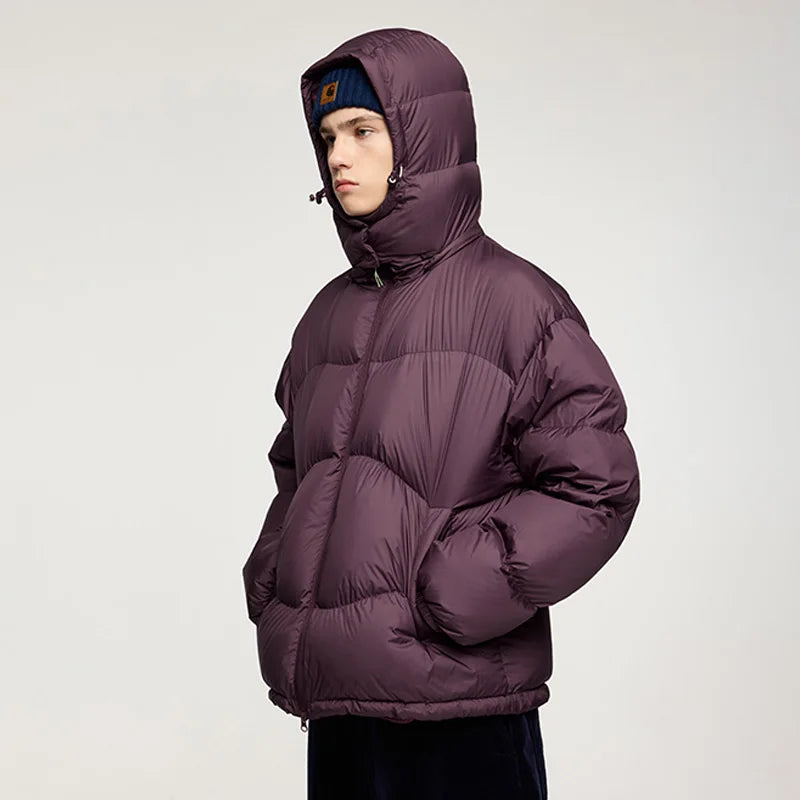 Y2K Lightweight Hooded Puffer Jacket Coat