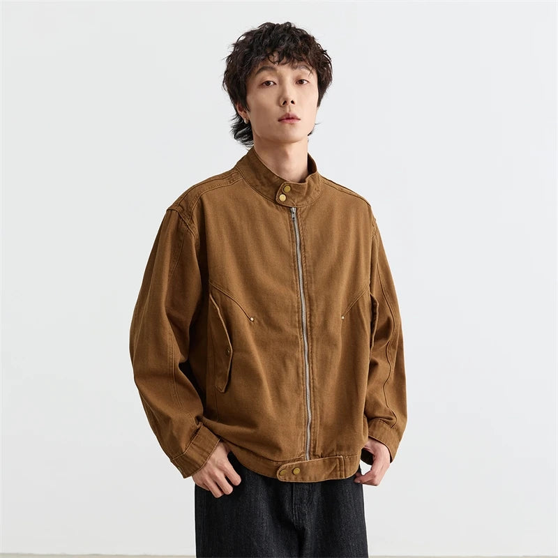 Y2K Loose Zip Up Workwear Jacket