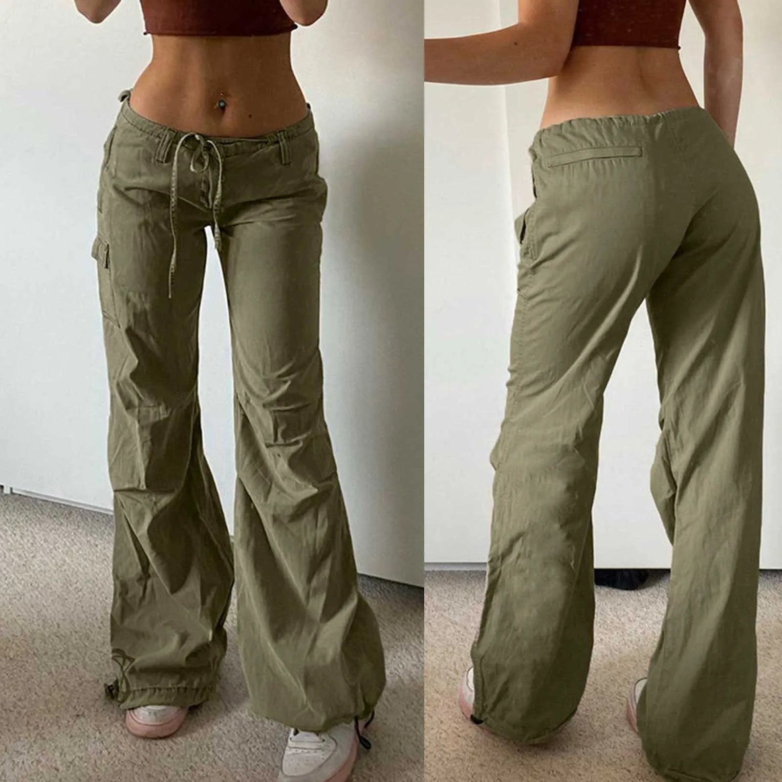 Y2K Low Waist Cargo Trousers