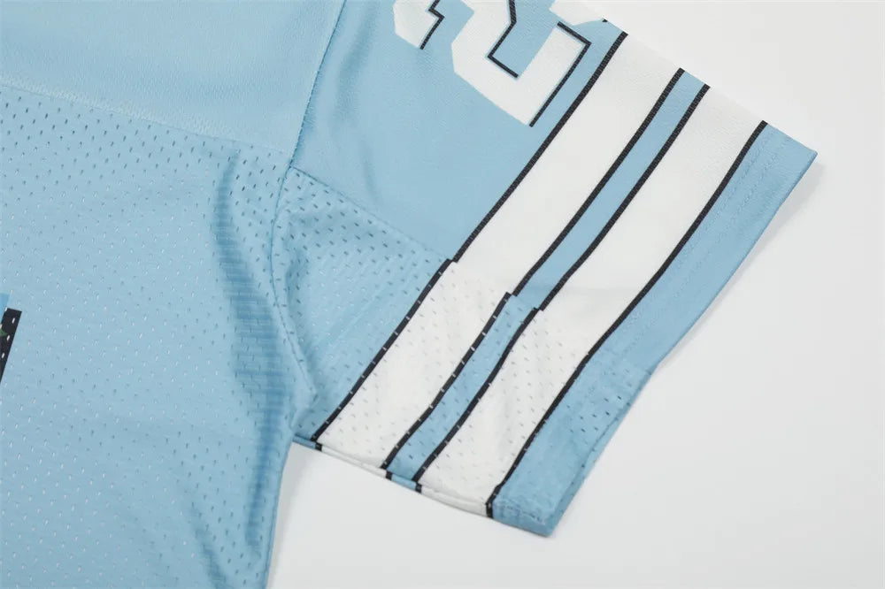 Y2K Mesh V Neck "Flower Print" Football Jersey