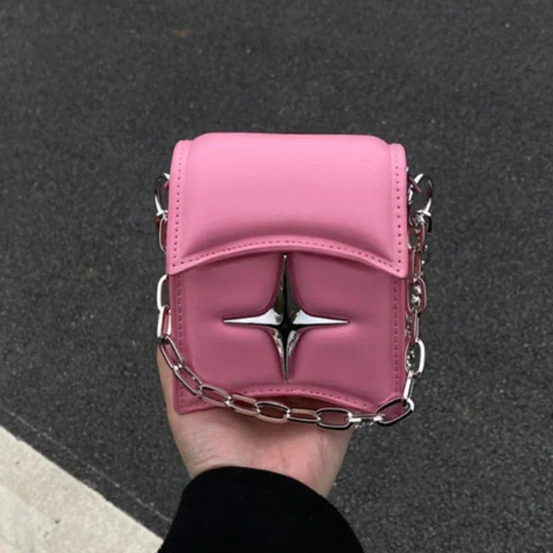 Y2K Mini Chain Cross Shoulder Handbag