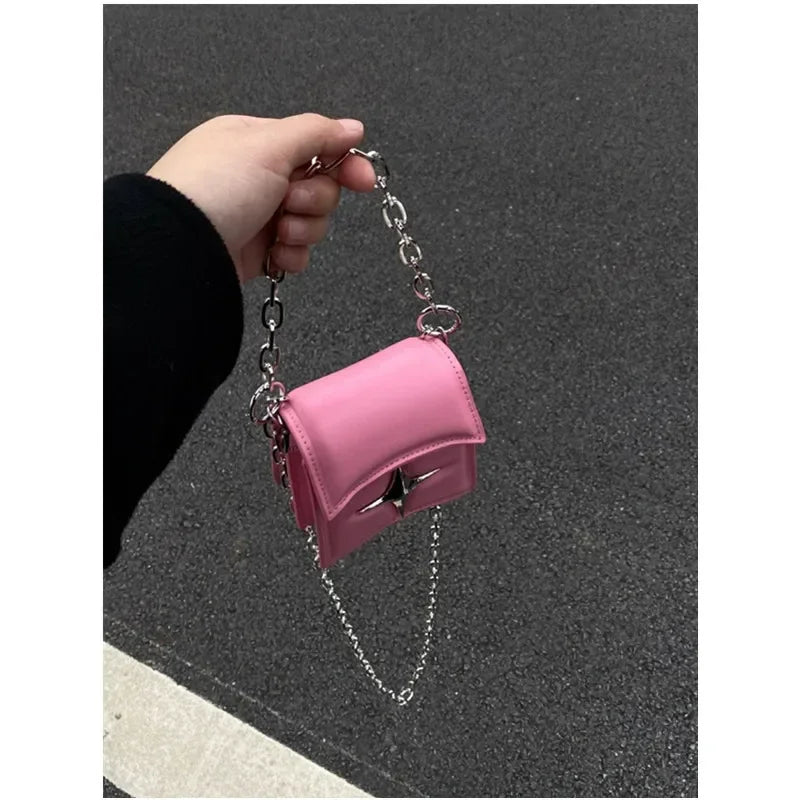 Y2K Mini Chain Cross Shoulder Handbag