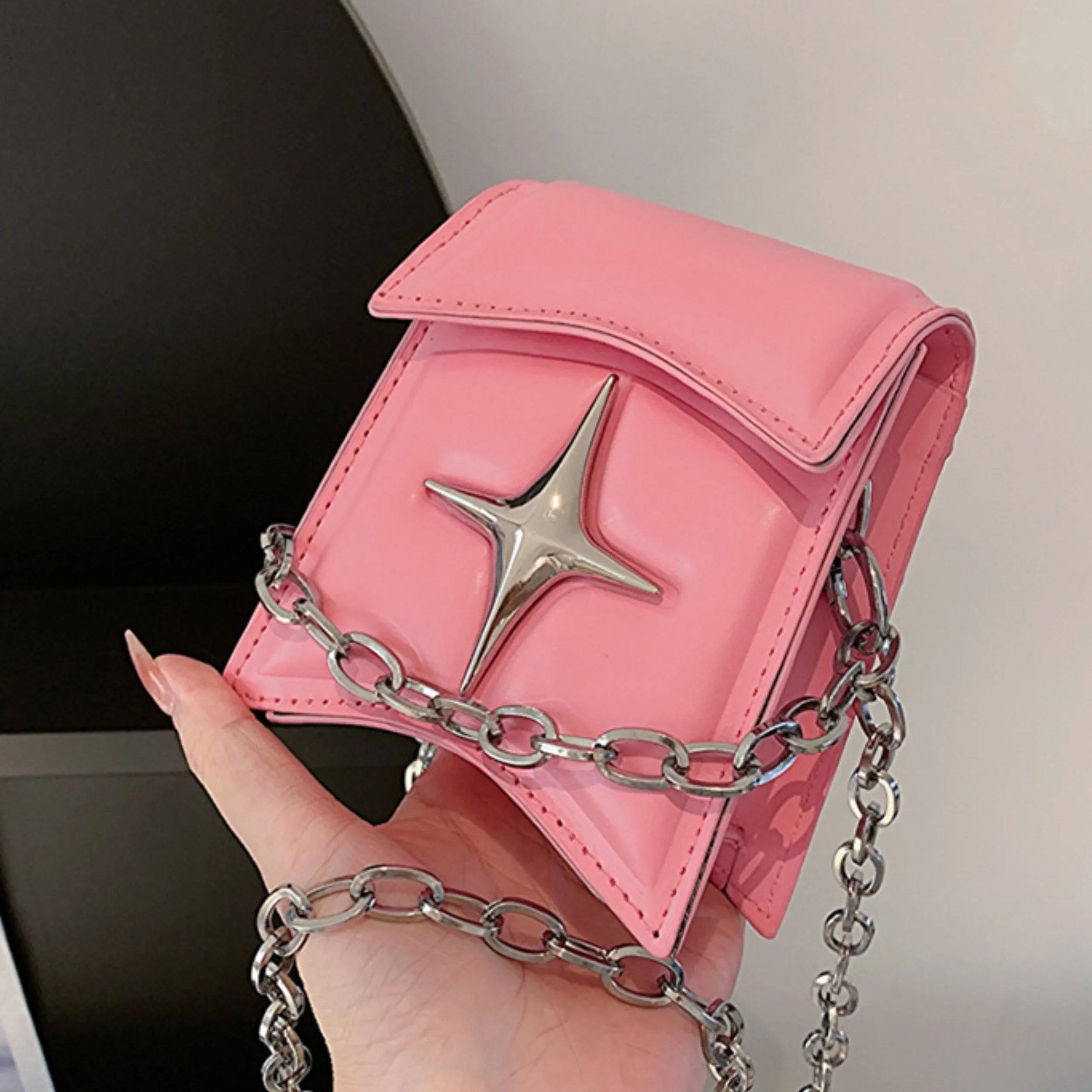 Y2K Mini Chain Cross Shoulder Handbag