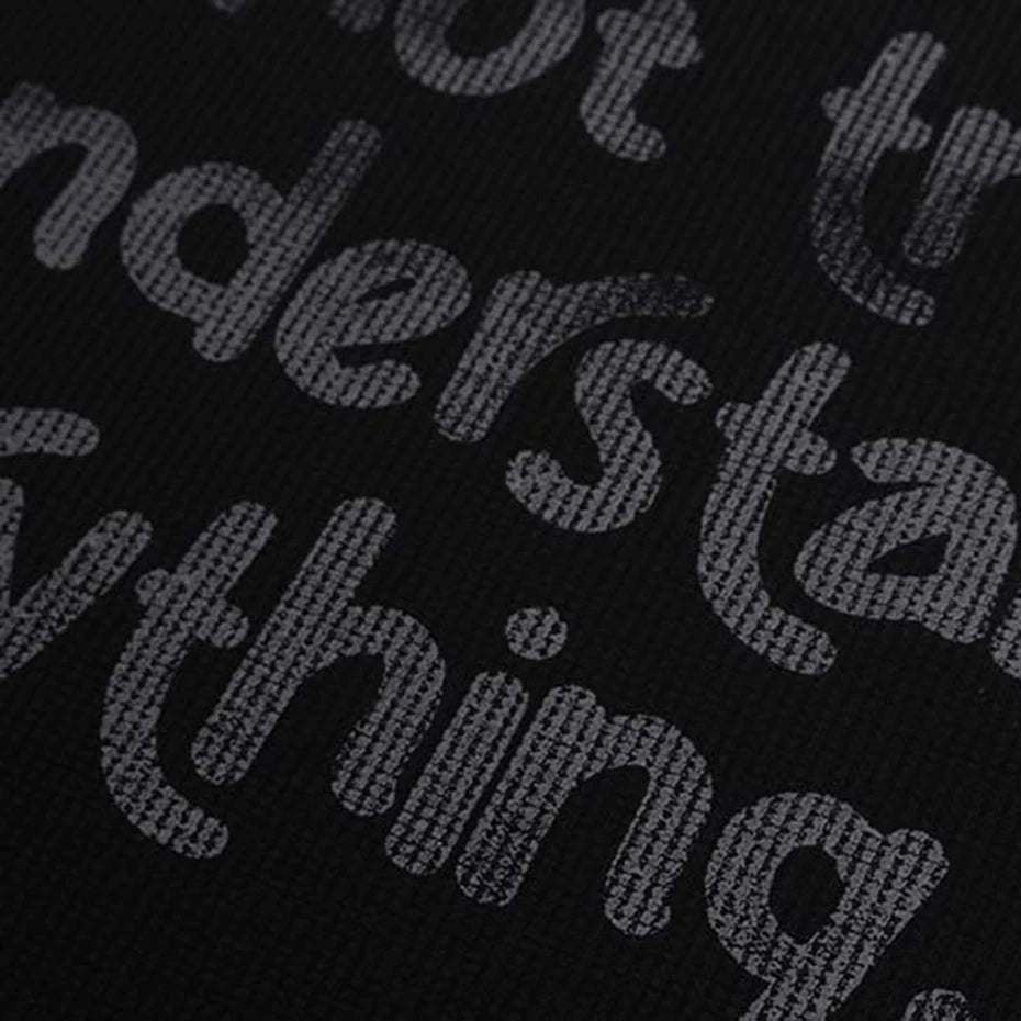 Y2K "Minimal Memory" Graphic Long Sleeve Top