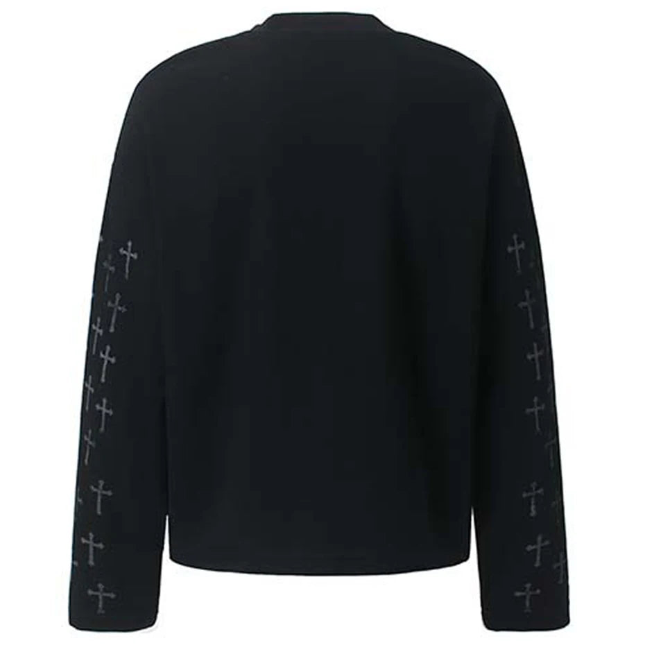 Y2K "Minimal Memory" Graphic Long Sleeve Top