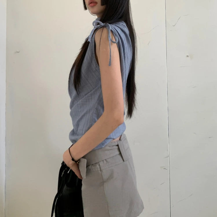 Y2K Minimalist Sleeveless Chic Top