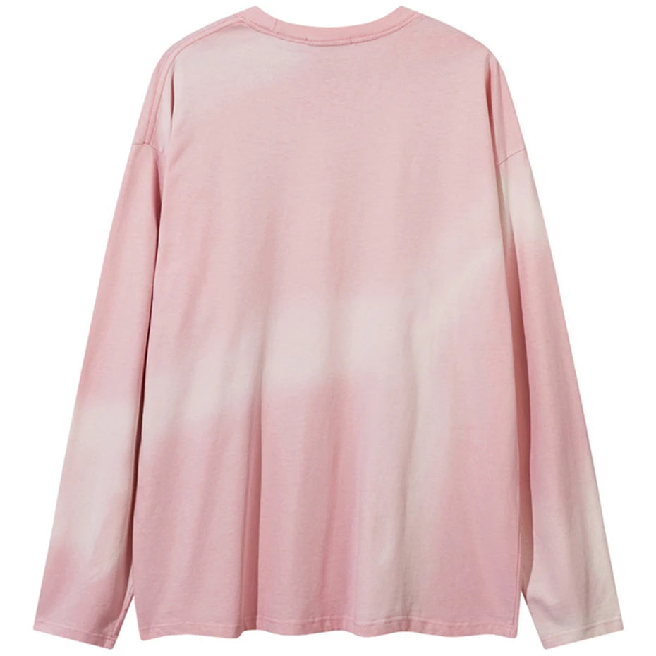 Y2K Morphed Graphic Long Sleeve Top