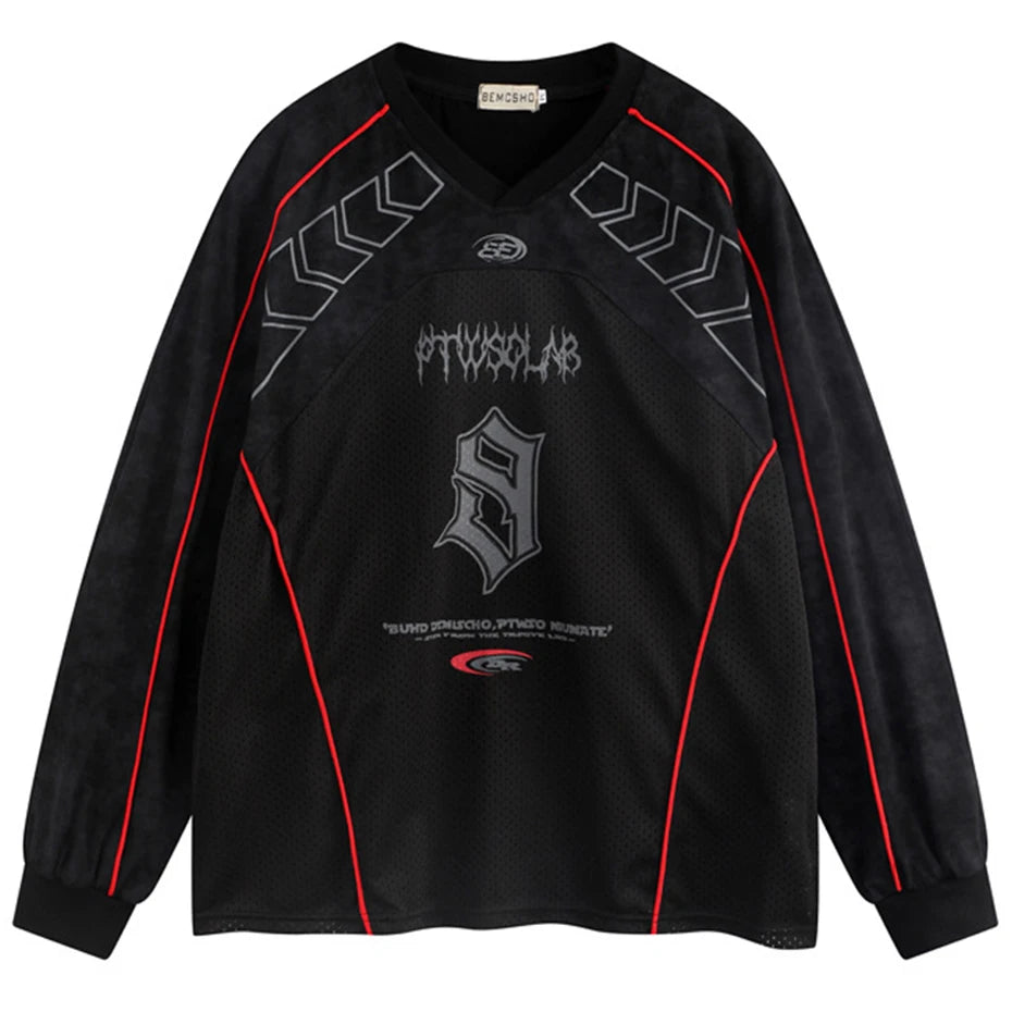 Y2K Moto Long Sleeve Top