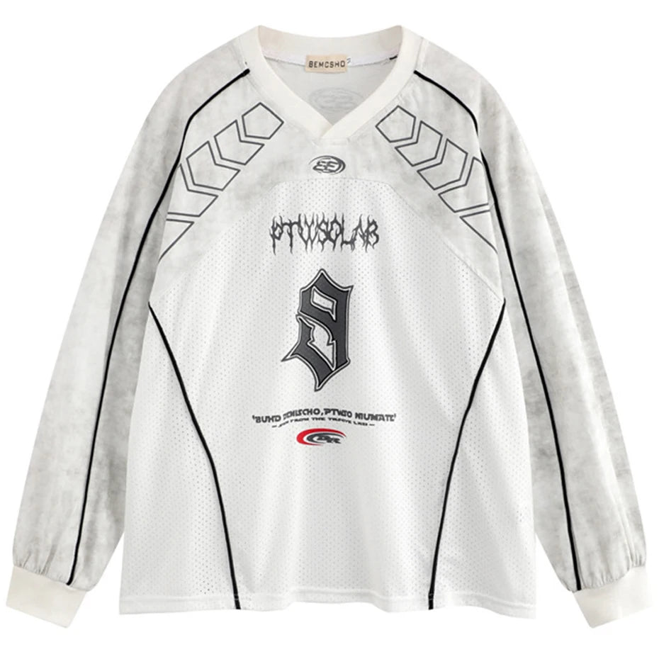 Y2K Moto Long Sleeve Top