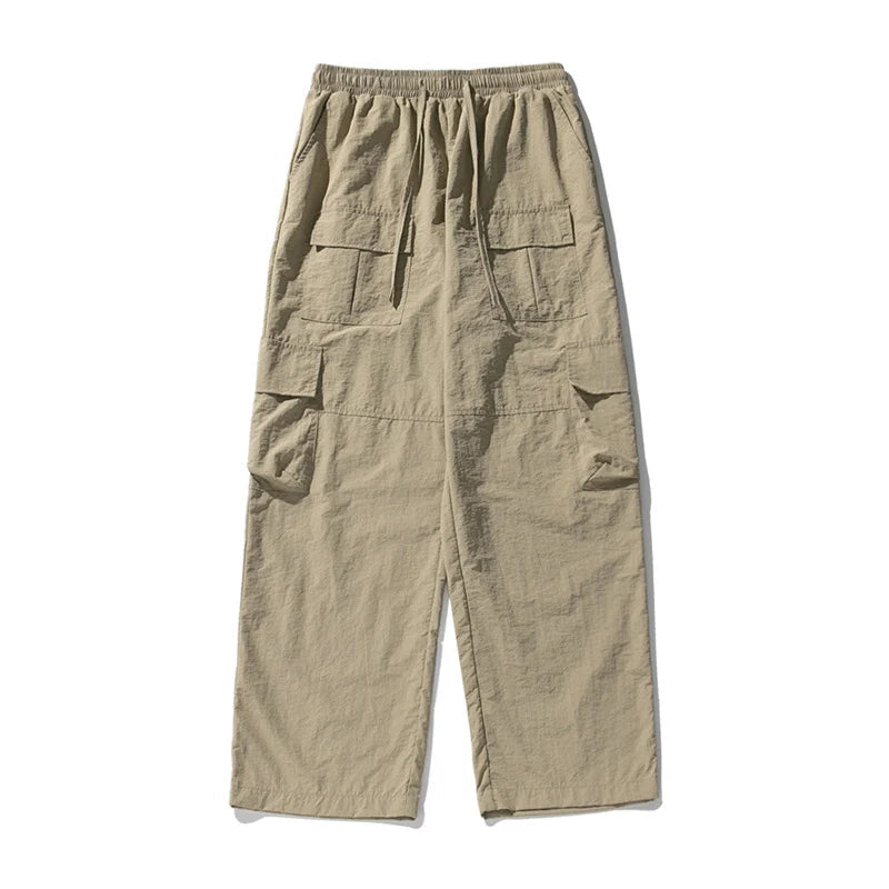 Y2K Multi Pocket Parachute Cargo Trousers