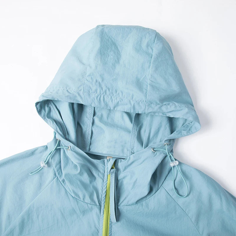 Y2K Multi Zip Lightweight Windbreaker Jacket Coat