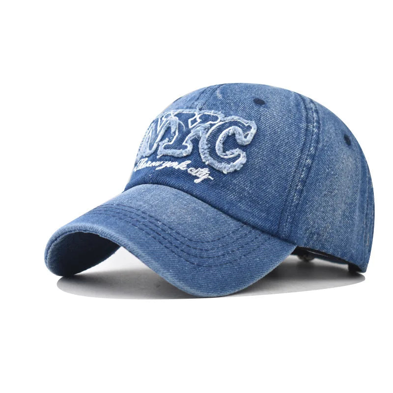 Y2K NYC Letter Embroidered Baseball Cao