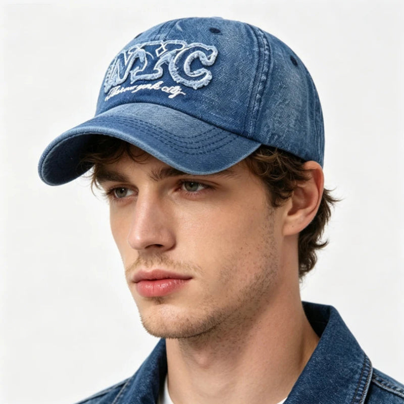 Y2K NYC Letter Embroidered Baseball Cao