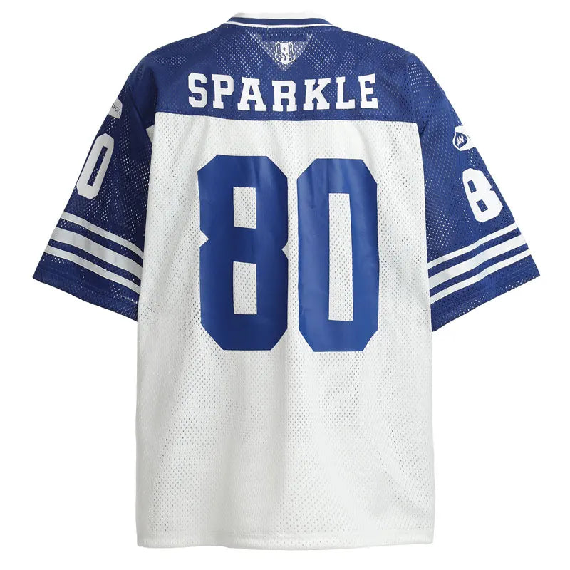 Y2K "New Blood 80" Graphic Classic Mesh Football Jersey