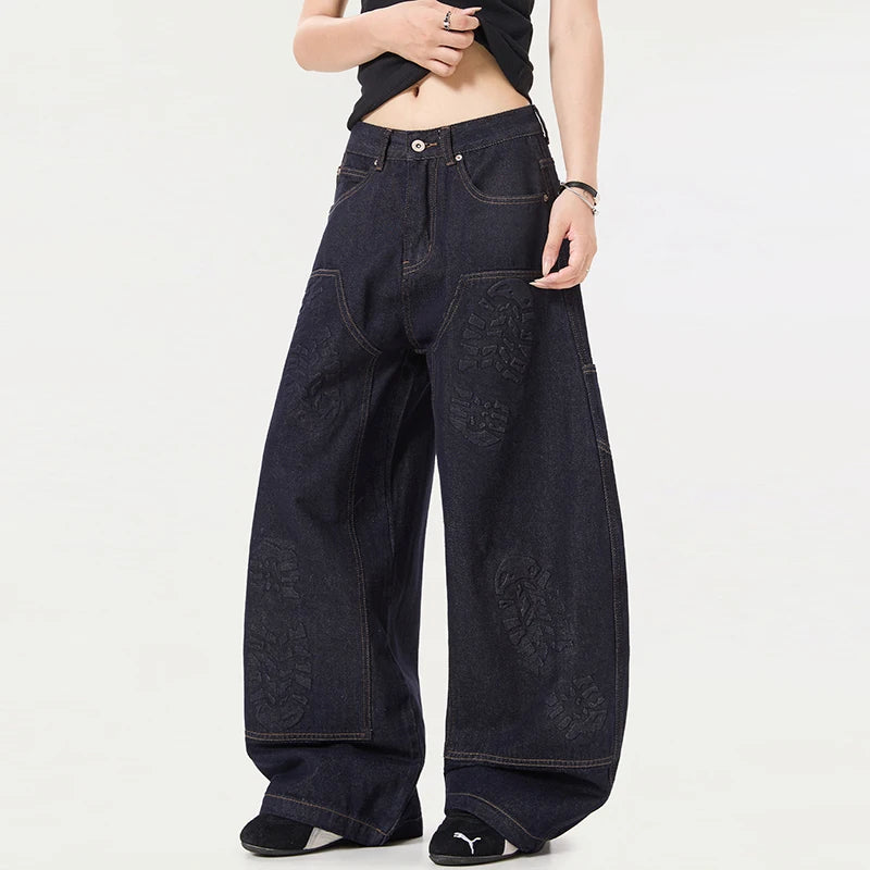 Y2K Niche Design Mens Denim Jeans